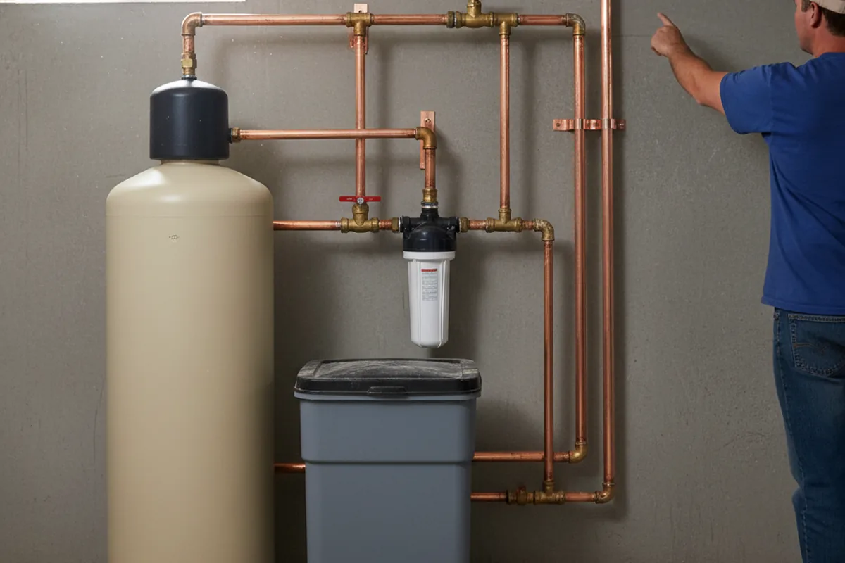 Whole-house water treatment system installed in Clyman